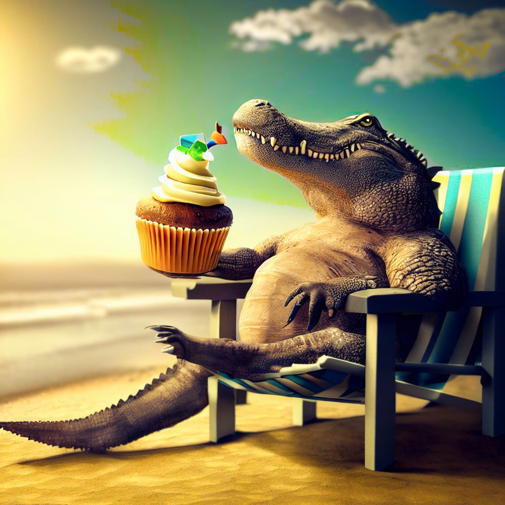 alligator cupcake beach.png